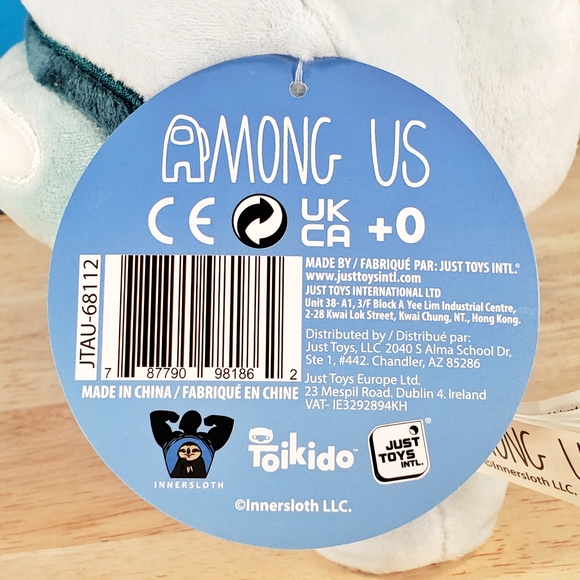 Among Us Blue CrewMate 7" w/ Yellow Star Hat Series 2 Genuine Toikido Plush NWT - Picture 9 of 11